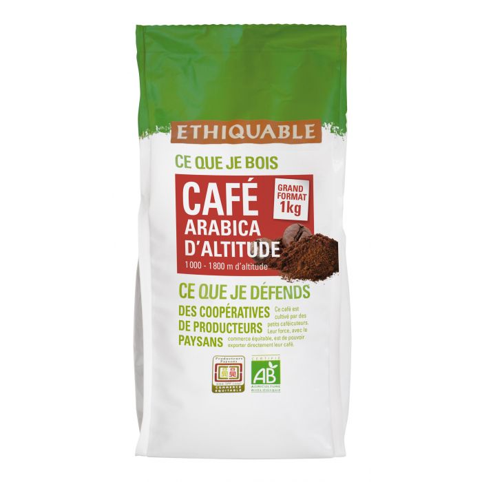 CAFÉ PREMIUM GRANO CONGO BIO 1 KG(100% ARABICA DE ALTURA TUSTE NATURAL)