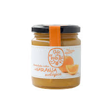 MERMELADA ECOLOGICA CON AZUCAR DE CAÑA SABOR NARANJA 330GR.