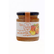 MERMELADA ECOLÓGICA DE MELOCOTÓN CON AZÚCAR DE CAÑA 330  GR