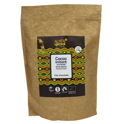 CACAO INSTANTÁNEO CON AZÚCAR DE CAÑA 1 KG