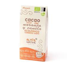 CACAO PURO CON NARANJA Y CANELA 125 GR