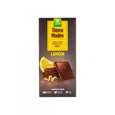 CHOCOLATE NEGRO 70% LIMÓN 100 GR