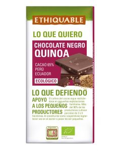 CHOCOLATE NEGRO CON QUINOA 100 GR