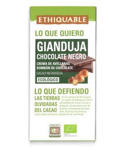 CHOCOLATE NEGRO CREMA DE AVELLANAS (GIANDUJA) 100 GR