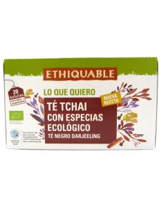 TÉ CHAI CON ESPECIAS ECOLÓGIO 20 BOLSITAS